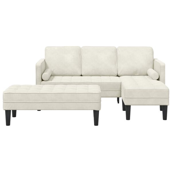 vidaXL &Sigma;&epsilon;&tau; &Kappa;&alpha;&nu;&alpha;&pi;έ &mu;&epsilon; &mu;&alpha;&xi;&iota;&lambda;ά&rho;&iota; 2 pcs &Kappa;&rho;&epsilon;&mu; &Pi;&omicron;&lambda;&upsilon;&epsilon;&sigma;&tau;έ&rho;&alpha;&sigmaf;