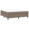 vidaXL Σκελετός Κρεβατιού με Ελατήρια Taupe 180x200 εκ. Υφασμάτινο