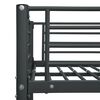 vidaXL Πλαίσιο Κουκέτας Μαύρο 140x200 εκ. / 90x200 εκ. Μεταλλικό