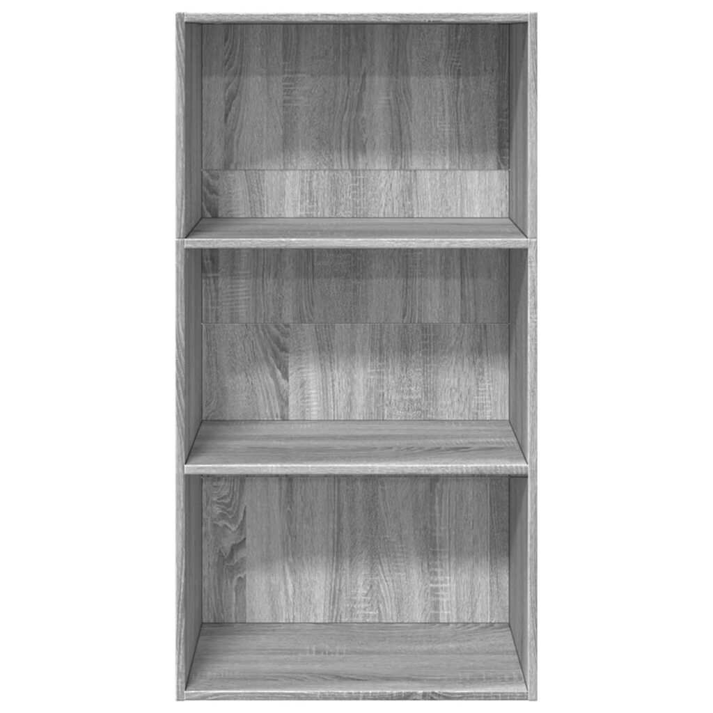 vidaXL Βιβλιοθήκη Γκρι Sonoma 60x30x114 cm Ξύλινη κατασκευή