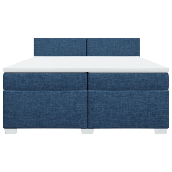 vidaXL &Kappa;&rho;&epsilon;&beta;ά&tau;&iota; Boxspring &mu;&epsilon; &Sigma;&tau;&rho;ώ&mu;&alpha; &Mu;&pi;&lambda;&epsilon; 200x200 &epsilon;&kappa;. &Upsilon;&phi;&alpha;&sigma;&mu;ά&tau;&iota;&nu;&omicron;