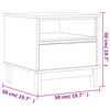 vidaXL Τραπεζάκι Βοηθητικό FLAM 50 x 50 x 50 εκ. από Μασίφ Ξύλο Πεύκου