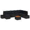 vidaXL &Sigma;&epsilon;&tau; &Kappa;&alpha;&nu;&alpha;&pi;έ &Kappa;ή&pi;&omicron;&upsilon; &mu;&epsilon; &mu;&alpha;&xi;&iota;&lambda;ά&rho;&iota; 9 pcs &Mu;&alpha;ύ&rho;&omicron; &sigma;&upsilon;&nu;&theta;&epsilon;&tau;&iota;&kappa;ό &rho;&alpha;&tau;ά&nu;