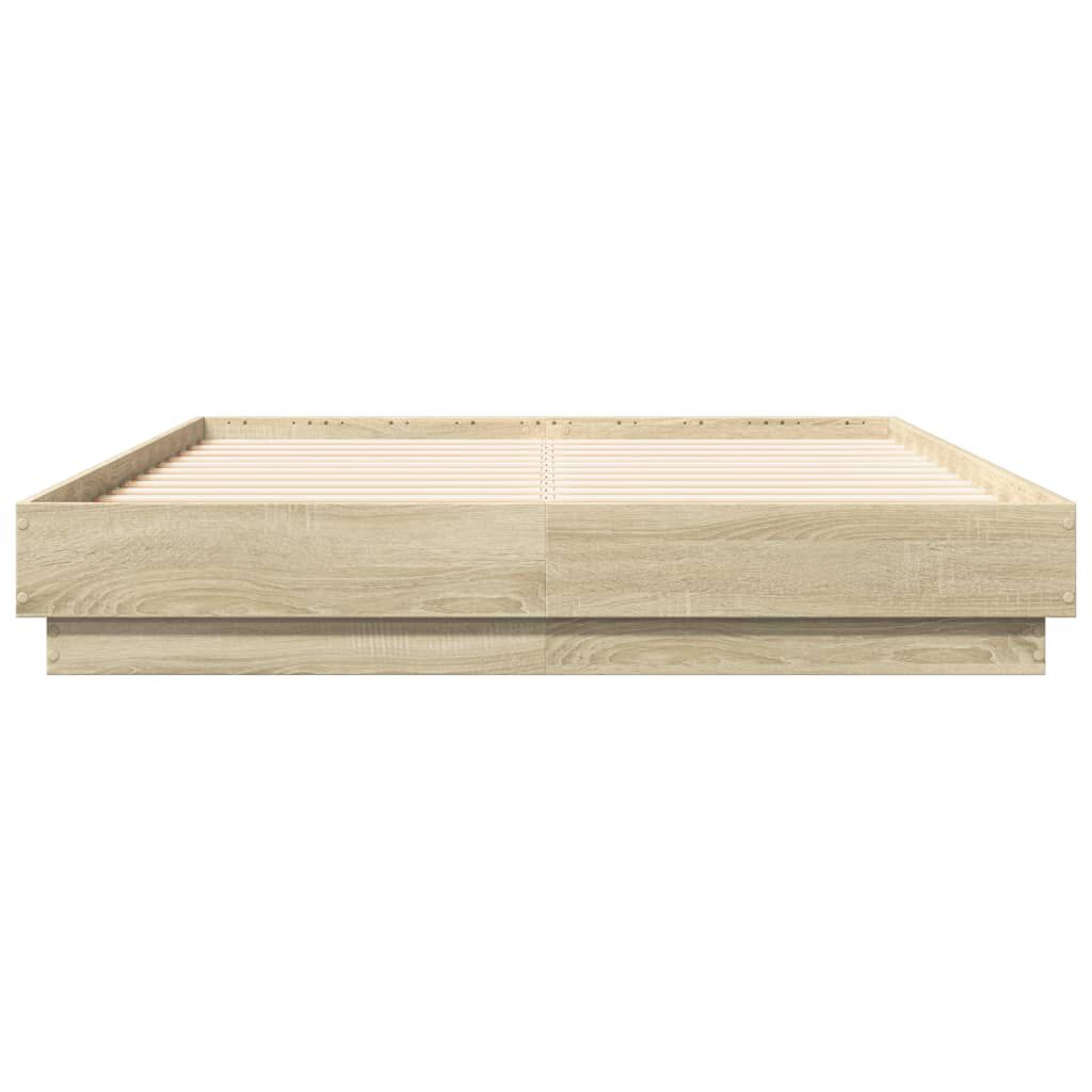 vidaXL Πλαίσιο Κρεβατιού Sonoma Δρυς 120x190 εκ. Επεξεργασμένο Ξύλο