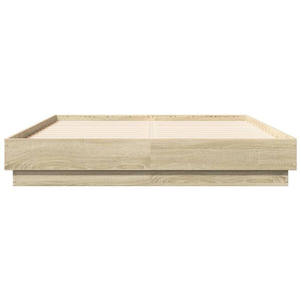 vidaXL Πλαίσιο Κρεβατιού Sonoma Δρυς 120x190 εκ. Επεξεργασμένο Ξύλο