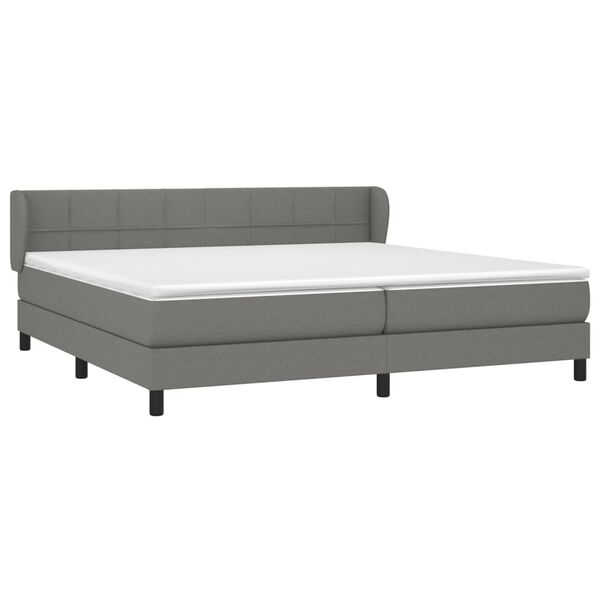 vidaXL &Kappa;&rho;&epsilon;&beta;ά&tau;&iota; Boxspring &mu;&epsilon; &Sigma;&tau;&rho;ώ&mu;&alpha; &Sigma;&kappa;&omicron;ύ&rho;&omicron; &Gamma;&kappa;&rho;&iota; 200x200 &epsilon;&kappa;. &Upsilon;&phi;&alpha;&sigma;&mu;ά&tau;&iota;&nu;&omicron;