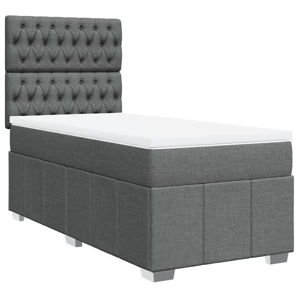 vidaXL &Kappa;&rho;&epsilon;&beta;ά&tau;&iota; Boxspring &mu;&epsilon; &Sigma;&tau;&rho;ώ&mu;&alpha; &Sigma;&kappa;&omicron;ύ&rho;&omicron; &Gamma;&kappa;&rho;&iota; 100x200 &epsilon;&kappa;. &Upsilon;&phi;&alpha;&sigma;&mu;ά&tau;&iota;&nu;&omicron;
