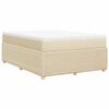 vidaXL &Kappa;&rho;&epsilon;&beta;ά&tau;&iota; Boxspring &mu;&epsilon; &Sigma;&tau;&rho;ώ&mu;&alpha; &Kappa;&rho;&epsilon;&mu; 140x200 &epsilon;&kappa;. &Upsilon;&phi;&alpha;&sigma;&mu;ά&tau;&iota;&nu;&omicron;