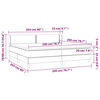 vidaXL &Kappa;&rho;&epsilon;&beta;ά&tau;&iota; Boxspring &mu;&epsilon; &Sigma;&tau;&rho;ώ&mu;&alpha; &Mu;&alpha;ύ&rho;&omicron; 200x200 &epsilon;&kappa;. &Upsilon;&phi;&alpha;&sigma;&mu;ά&tau;&iota;&nu;&omicron;