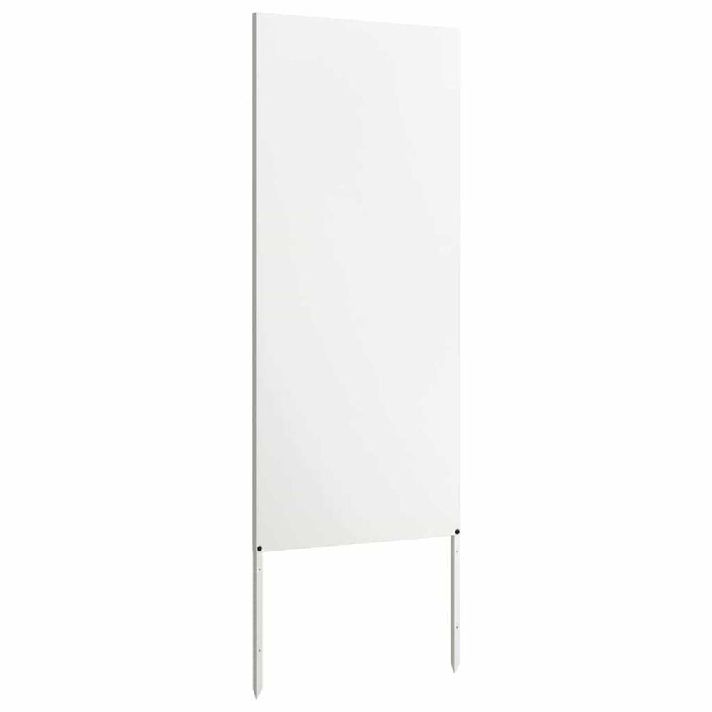 vidaXL Διακοσμητική Πλάκα Κήπου Άλλο Λευκό 50 x 140 cm