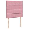 vidaXL Οθωμανικό κρεβάτι με στρώματα Ροζ 100x200cm Velvet