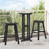 vidaXL Μπαρ σκαμπό 2 pcs Μαύρο 52 x 43 x 73.5εκ HDPE