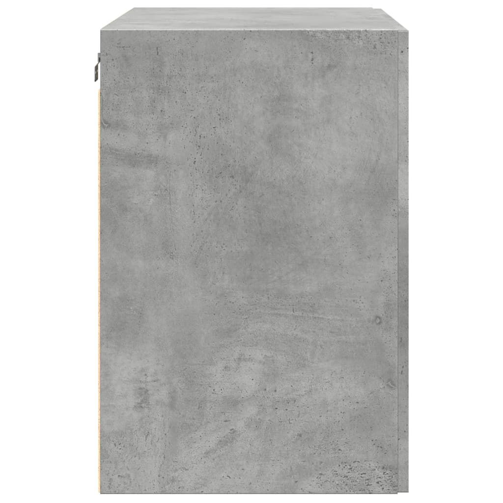 vidaXL Ντουλάπι Τοίχου Γκρι Σκυρ. 80x42,5x64 εκ. Επεξεργασμένο Ξύλο