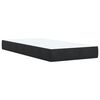 vidaXL Κρεβάτι Boxspring με Στρώμα Μαύρο Single Βελούδινο