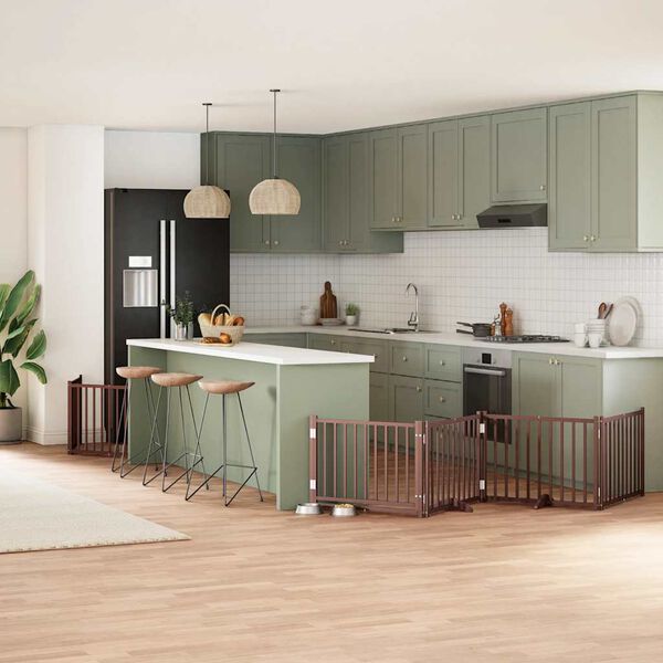 vidaXL &Delta;&iota;&alpha;&chi;&omega;&rho;&iota;&sigma;&tau;&iota;&kappa;ό &Sigma;&kappa;ύ&lambda;&omega;&nu;/&Pi;ό&rho;&tau;&alpha; &Pi;&tau;&upsilon;&sigma;&sigma;ό&mu;&epsilon;&nu;&omicron; 8 &Pi;ά&nu;&epsilon;&lambda; 640&epsilon;&kappa; &Xi;ύ&lambda;&omicron; &Lambda;&epsilon;ύ&kappa;&alpha;&sigmaf;