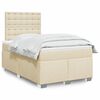 vidaXL &Kappa;&rho;&epsilon;&beta;ά&tau;&iota; Boxspring &mu;&epsilon; &Sigma;&tau;&rho;ώ&mu;&alpha; &Kappa;&rho;&epsilon;&mu; 120x190 &epsilon;&kappa;. &Upsilon;&phi;&alpha;&sigma;&mu;ά&tau;&iota;&nu;&omicron;