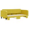 vidaXL Καναπές Κρεβάτι Συρόμενος Κίτρινος 100x200 εκ. Βελούδινος