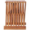 vidaXL Σκαμπό Πτυσσόμενο 40 x 32 x 45 εκ. από Μασίφ Ξύλο Teak