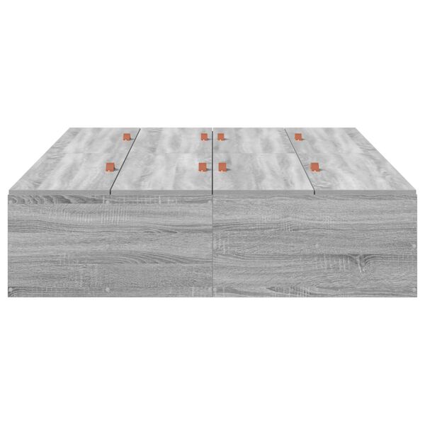 vidaXL Κρεβάτι Αποθήκευσης Γκρι Σονομά 120x190 εκ.