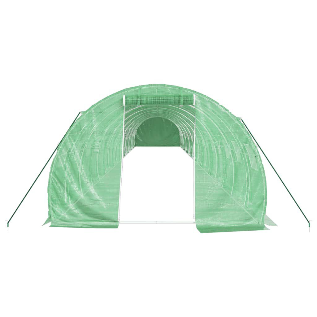 vidaXL Θερμοκήπιο Πράσινο 54 μ² 18 x 3 x 2 μ. με Ατσάλινο Πλαίσιο
