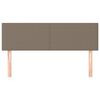 vidaXL Κεφαλάρια Κρεβατιού 2 τεμ. Taupe 72x5x78/88 εκ. Υφασμάτινα