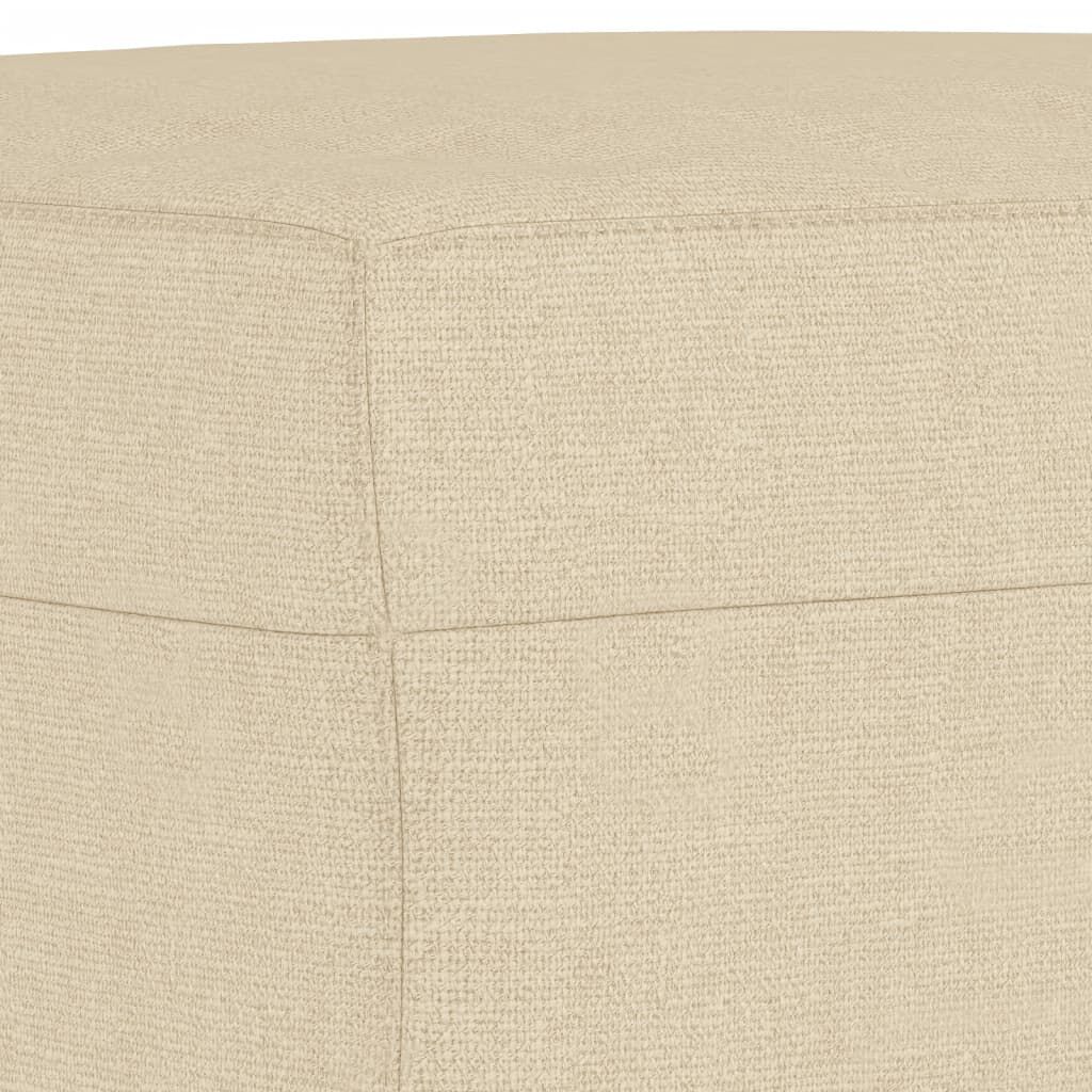 vidaXL Υποπόδιο Κρεμ 70 x 55 x 41 εκ. Υφασμάτινο