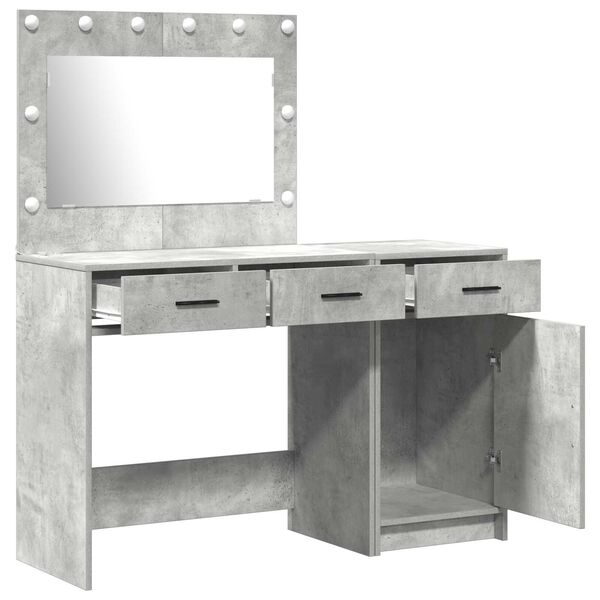 vidaXL Τραπέζι περιποίησης με συρτάρι 2 pcs Γκρι 40 x 41 x 75 εκ