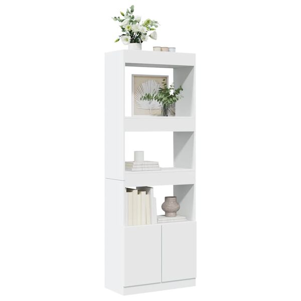 vidaXL Ντουλάπι Λευκό 63x33x180 εκ. από Επεξεργασμένο Ξύλο