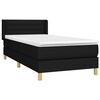 vidaXL &Kappa;&rho;&epsilon;&beta;ά&tau;&iota; Boxspring &mu;&epsilon; &Sigma;&tau;&rho;ώ&mu;&alpha; &Mu;&alpha;ύ&rho;&omicron; 100 x 200 &epsilon;&kappa;. &Upsilon;&phi;&alpha;&sigma;&mu;ά&tau;&iota;&nu;&omicron;