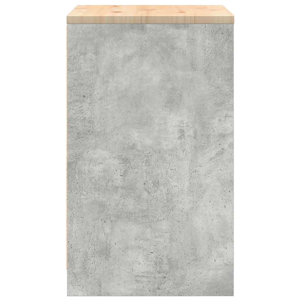 vidaXL ντουλάπι αποθήκευσης γκαράζ 60x51x85 εκ μασίφ ξύλο πεύκο