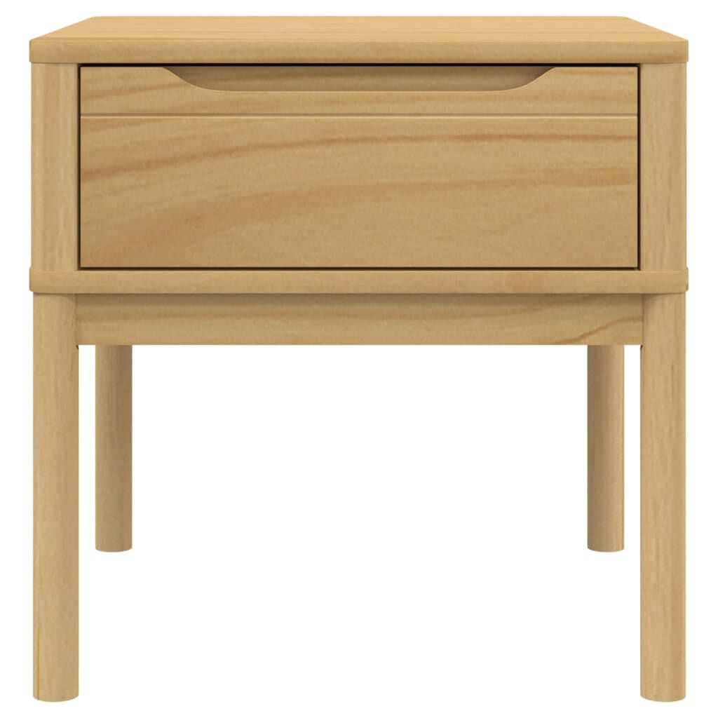 vidaXL Τραπεζάκι FLORO Καφέ 55x55x54 εκ. από Μασίφ Ξύλο Πεύκου
