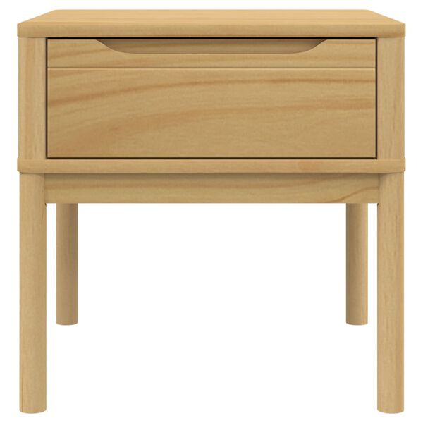 vidaXL Τραπεζάκι FLORO Καφέ 55x55x54 εκ. από Μασίφ Ξύλο Πεύκου