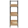 vidaXL Βιβλιοθήκη 3 Επιπέδων Sonoma Δρυς 100x33x108,5εκ. Επεξεργ. Ξύλο