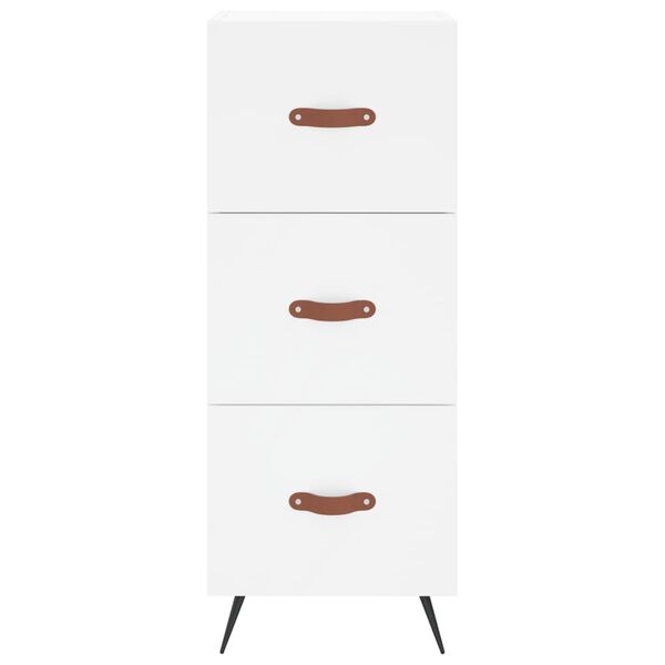 vidaXL Ντουλάπι Λευκό 34,5 x 34 x 180 εκ. από Επεξεργασμένο Ξύλο