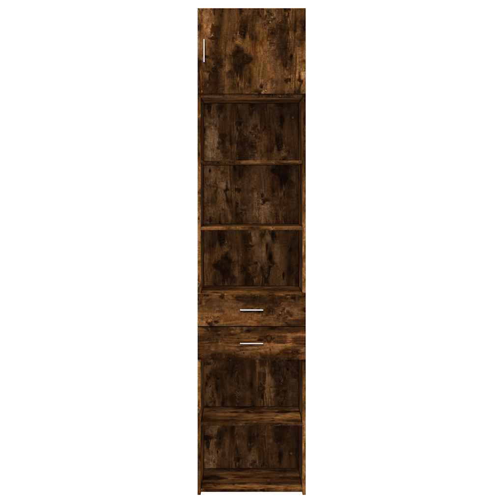 vidaXL Ντουλάπι Αποθήκευσης Στενό Δρυς 50x42,5x225 εκ. Επεξεργ. Ξύλο