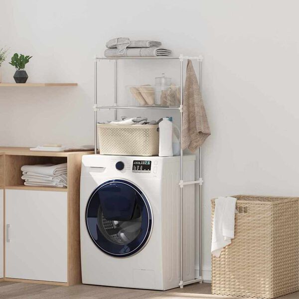 vidaXL &Rho;ά&phi;&iota;&alpha; &pi;&lambda;&upsilon;&nu;&tau;&eta;&rho;ί&omicron;&upsilon; &rho;&omicron;ύ&chi;&omega;&nu; &Lambda;&epsilon;&upsilon;&kappa;ό 70 x 27 x 136 &epsilon;&kappa; &Alpha;&lambda;&omicron;&upsilon;&mu;ί&nu;&iota;&omicron;