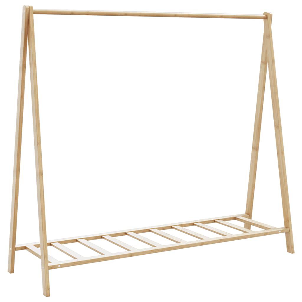 vidaXL Κρεμάστρα Ρούχων με Ράφια 106x34x102 εκ. Μπαμπού