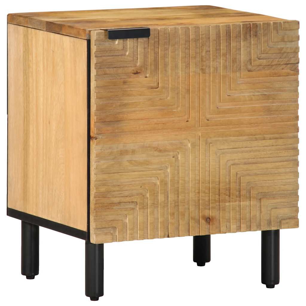 vidaXL Κομοδίνα 2 τεμάχια καφέ 40x33x46 cm από μασίφ ξύλο Mango