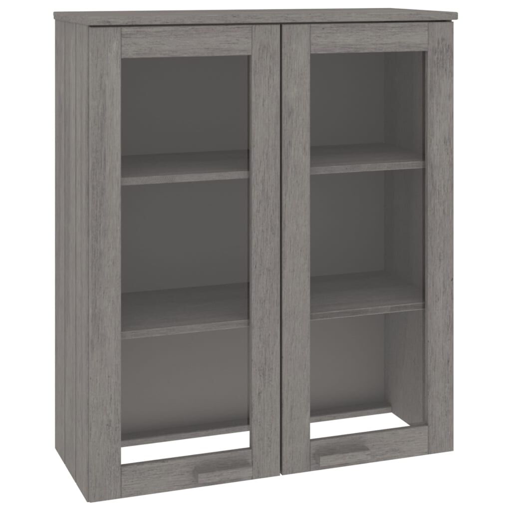 vidaXL Πάνω Μέρος Ντουλαπιού HAMAR Αν. Γκρι 85x35x100 εκ. Μασίφ Πεύκο