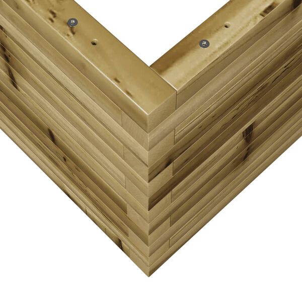 vidaXL Ζαρντινιέρα Κήπου 70x70x45,5 εκ. από Εμποτισμένο Ξύλο Πεύκου