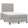 vidaXL &Kappa;&rho;&epsilon;&beta;ά&tau;&iota; Boxspring &mu;&epsilon; &Sigma;&tau;&rho;ώ&mu;&alpha; & LED &Alpha;&nu;.&Gamma;&kappa;&rho;&iota; 120x190&epsilon;&kappa;. &Upsilon;&phi;&alpha;&sigma;&mu;ά&tau;&iota;&nu;&omicron;