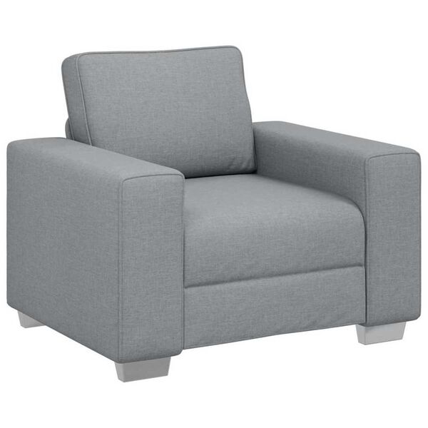 vidaXL Σετ Καναπέ με μαξιλάρι 3 pcs Γκρι 219 x 77 x 82 εκ ύφασμα