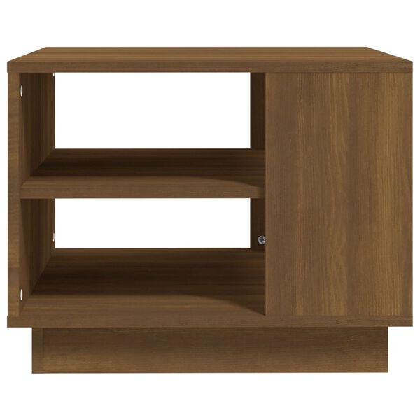 vidaXL Τραπεζάκι Σαλονιού Καφέ Δρυς 55 x 55 x 43 εκ. Μοριοσανίδα