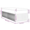 vidaXL Κρεβάτι Boxspring με Στρώμα Μπλε 90x200 εκ.Υφασμάτινο
