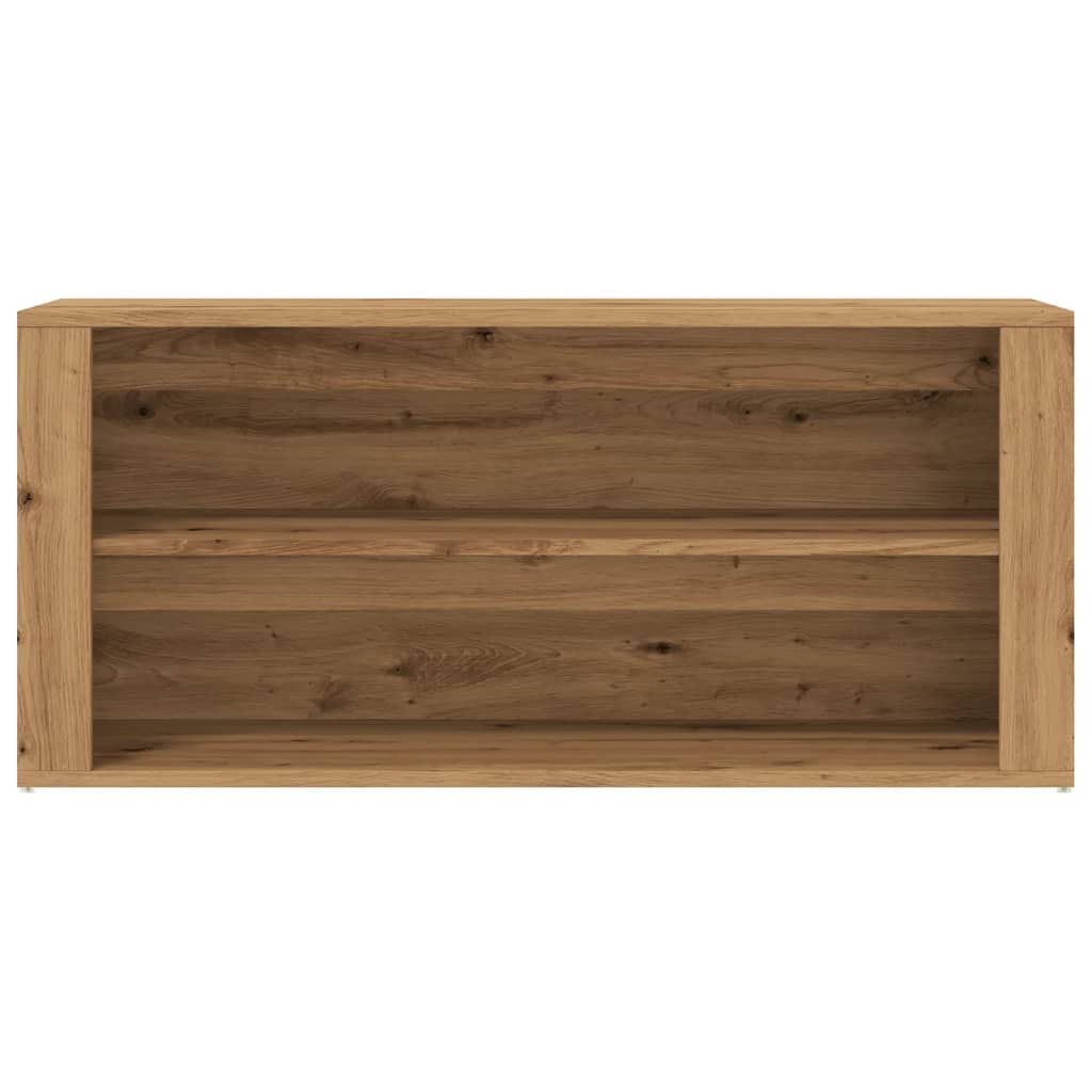 vidaXL Πάγκος Παπουτσιών Artisan Δρυς 100x35x45 εκ. Επεξεργασμένο Ξύλο