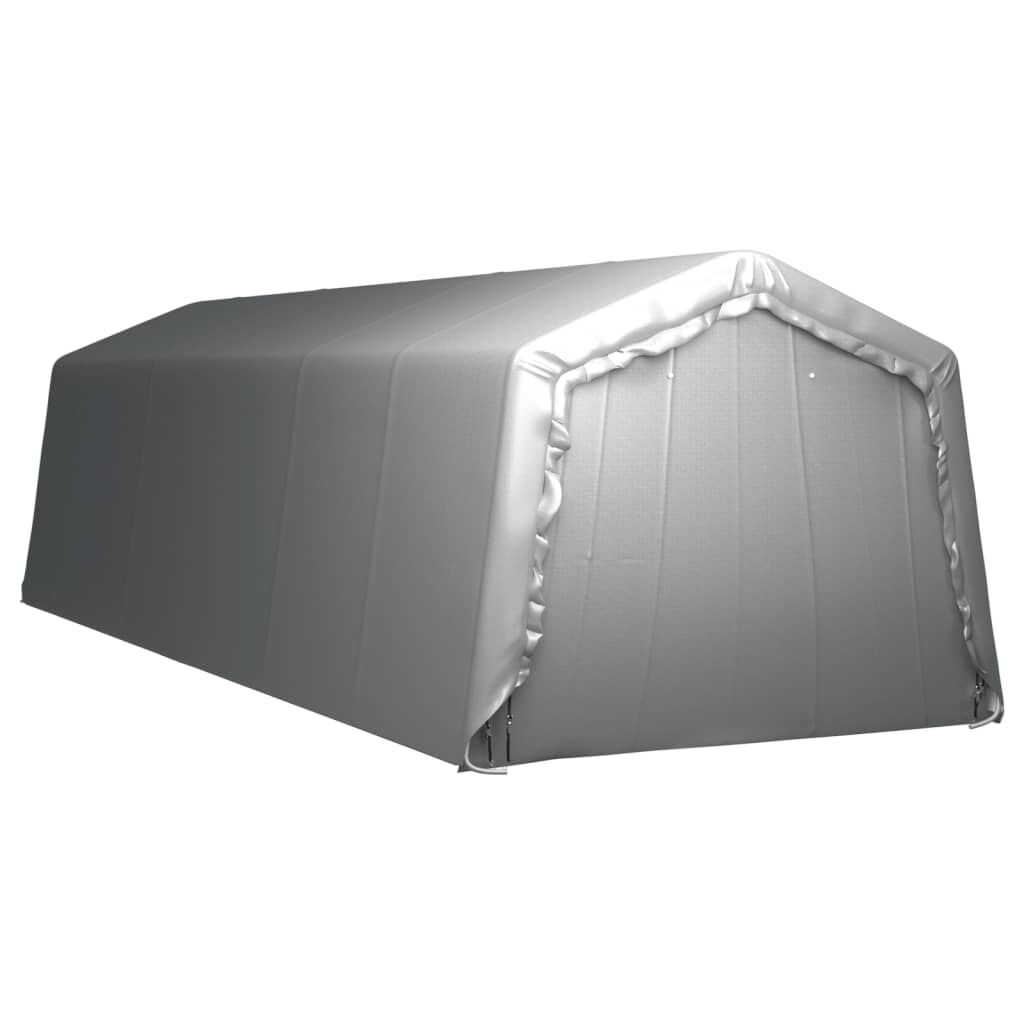 vidaXL Τέντα Αποθήκευσης Γκρι 300 x 900 εκ. Ατσάλινη