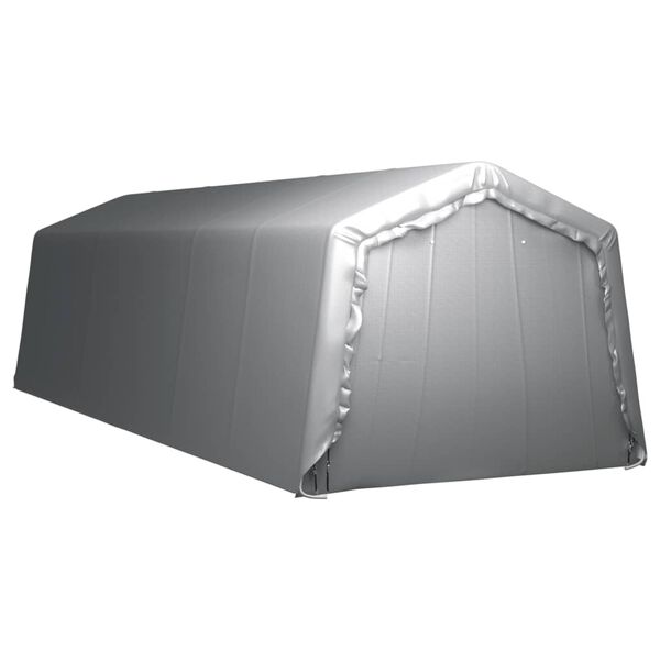 vidaXL Τέντα Αποθήκευσης Γκρι 300 x 900 εκ. Ατσάλινη