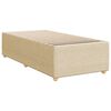 vidaXL Κρεβάτι Boxspring με Στρώμα Κρεμ 80 x 200 εκ. Υφασμάτινο