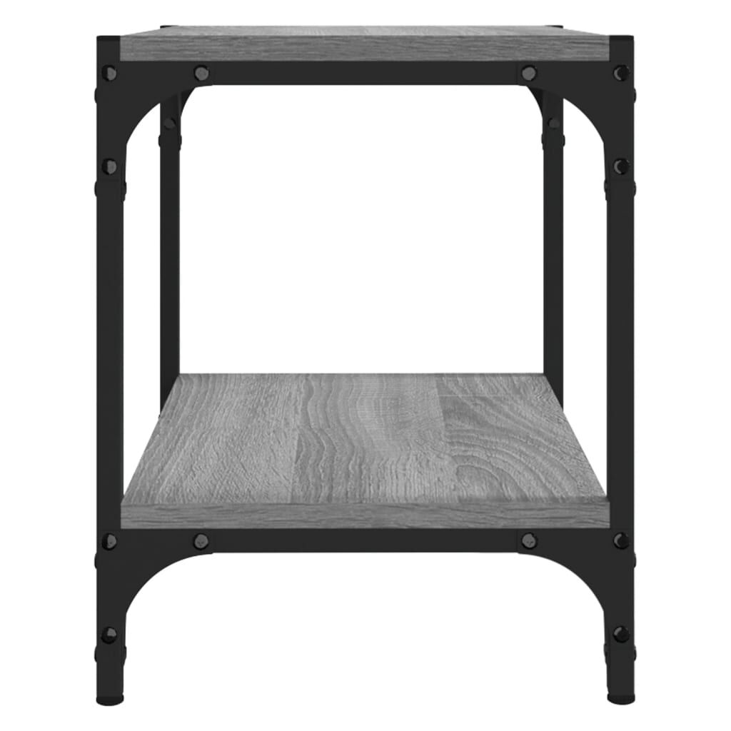 vidaXL Έπιπλο Τηλεόρασης Γκρι Sonoma 40x33x41 εκ. Επεξ. Ξύλο & Ατσάλι