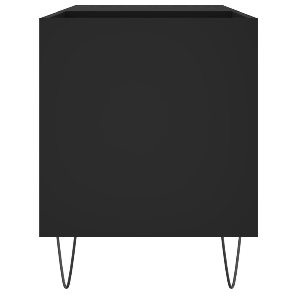 vidaXL Δισκοθήκη Μαύρη 85 x 38 x 48 εκ. από Επεξεργασμένο Ξύλο